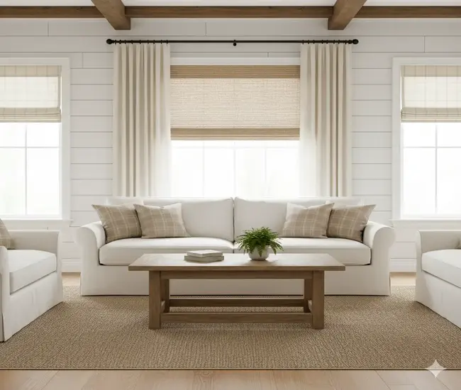 Layered Farmhouse Treatments — Style with Depth