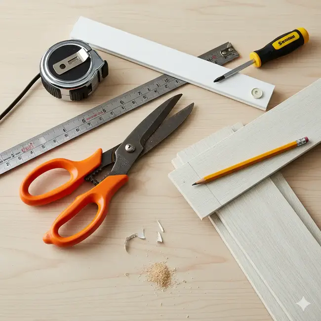 Tools You’ll Need to Cut Extra Width of Faux Wood Blinds -