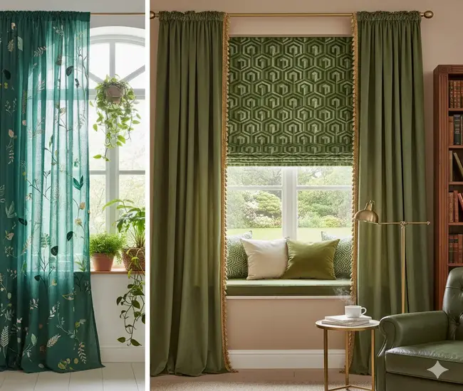 Green Window Treatment Ideas