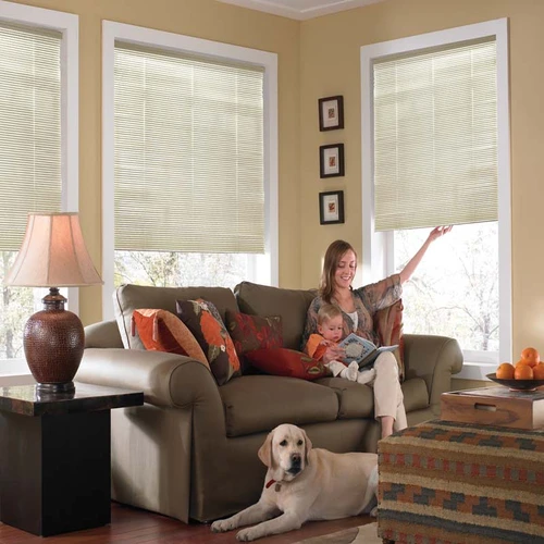Cordless One Touch Aluminum Mini Blinds 