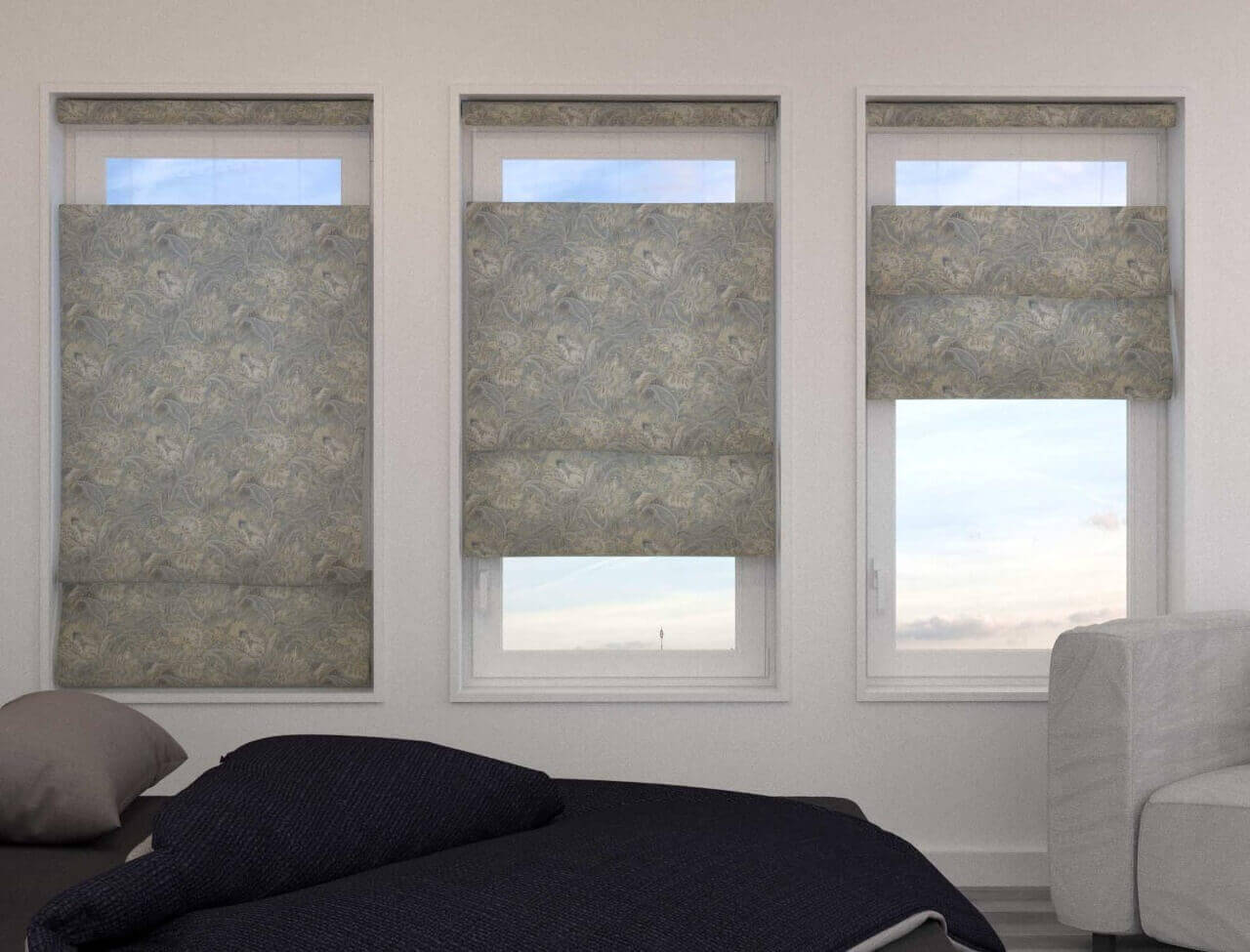 Top Down Bottom Up Roman Shades Bottom Up Roman Shades Top Down