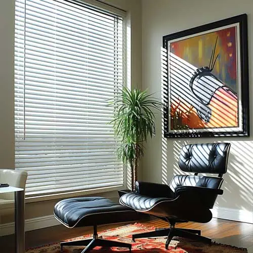Mini Blinds in an Office