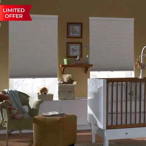 Nightfall Top Down Bottom Up Blackout Cellular Shades Baby Room