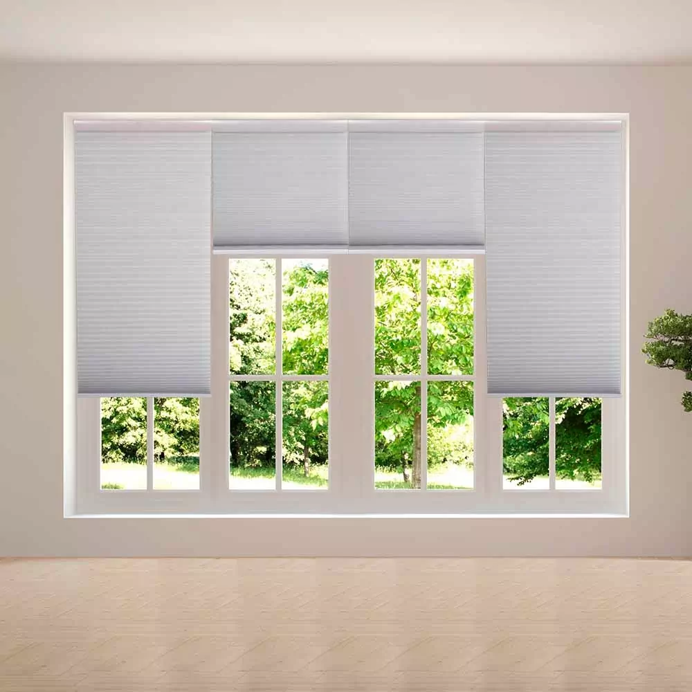 Double Cellular Light Filtering Shades Living Room 3
