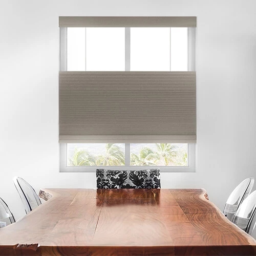Blackout Top Down Bottom Up Cordless Cell Shades 56-59" Wide 