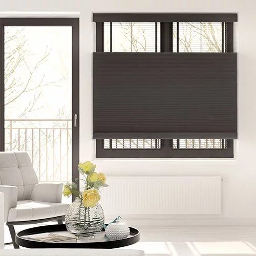 56-59" Wide Blackout Top Down Bottom Up Cordless Cell Shades 