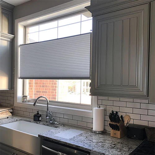Top Down Bottom Up Shades in a Kitchen