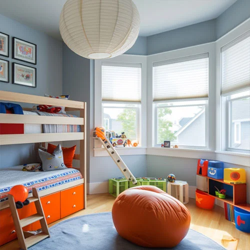 Cellular Shades in a Childs Room