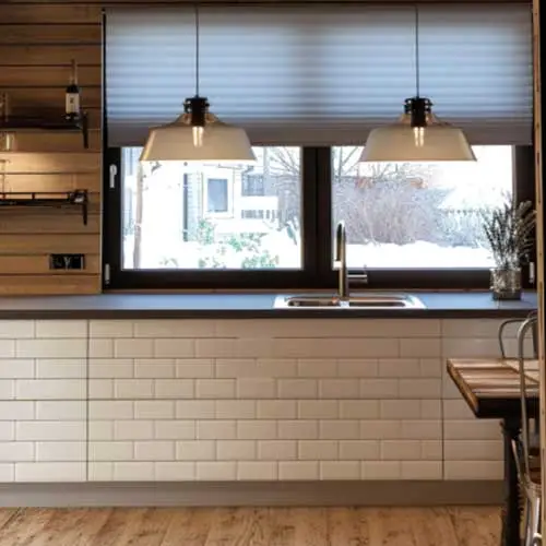 Cellular Shades in a Kitchen