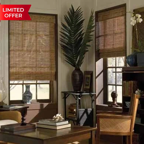 Essential Cordless Woven Wood Shades 